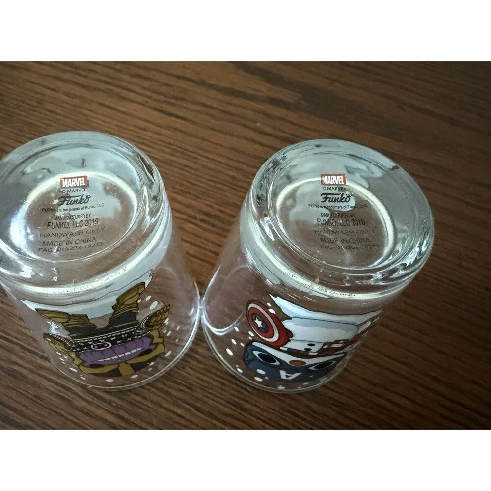 Funko Marvel Shot Glasses Toothpick Holder Thanos Captain America Snowman X-Mas